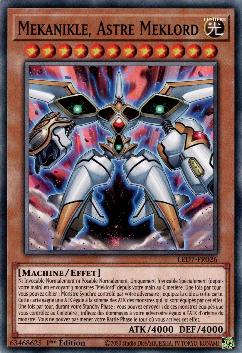 Pack du Duelliste - Les Duellistes Légendaires - La Rage de Râ LED7 - Mekanikle, Astre Meklord