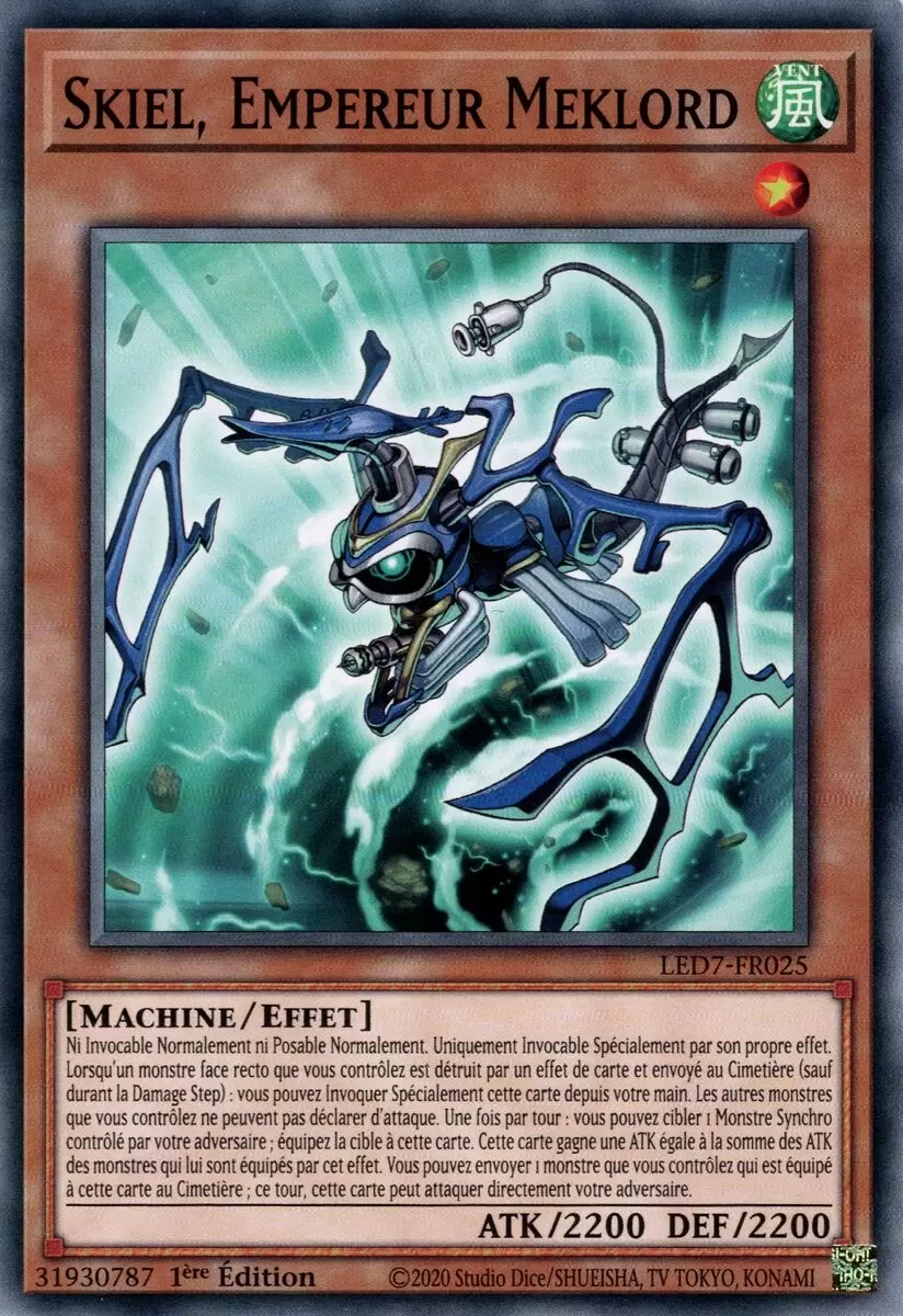 Pack du Duelliste - Les Duellistes Légendaires - La Rage de Râ LED7 - Skiel, Empereur Meklord