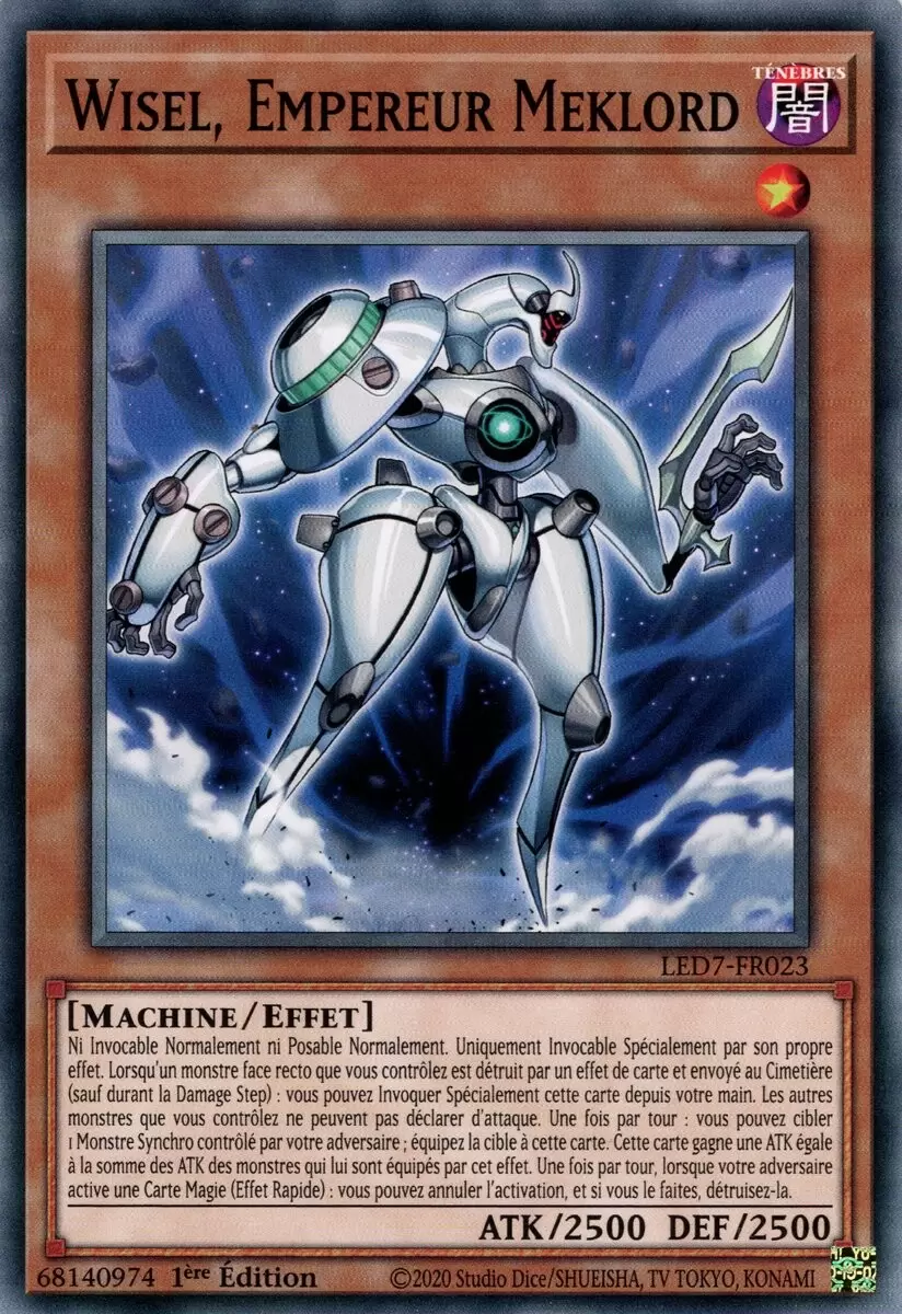 Pack du Duelliste - Les Duellistes Légendaires - La Rage de Râ LED7 - Wisel, Empereur Meklord