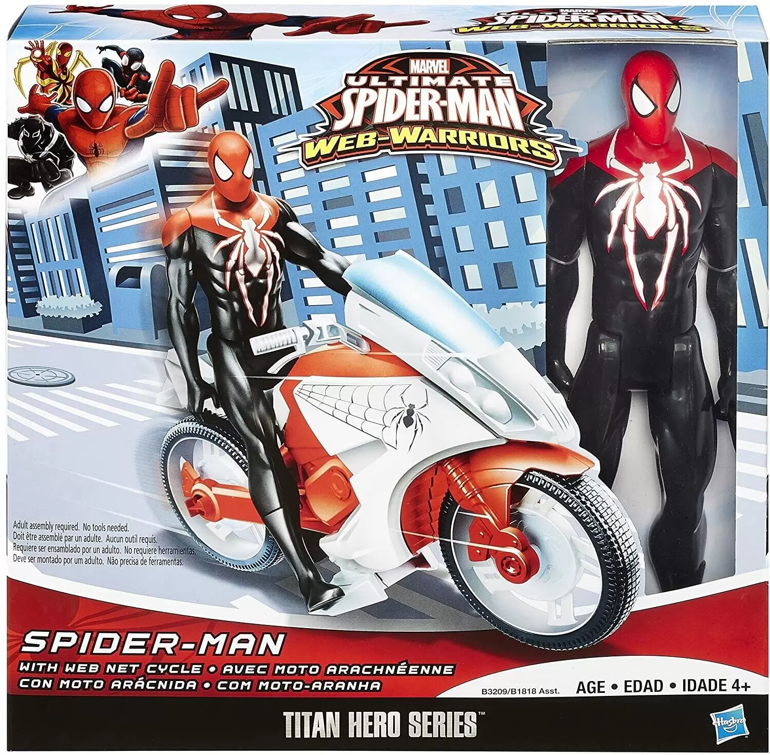 Spider-Man with Web Net Cycle - Titan Hero Series action figure