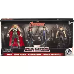 Thor, Black Widow, Bruce Banner & Marvel's Hawkeye 4 Pack