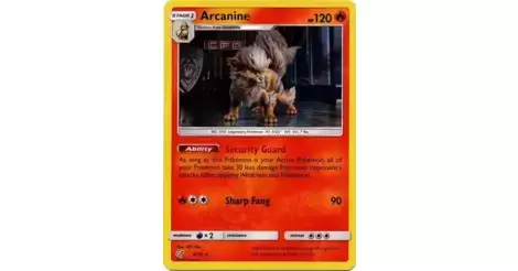 Detective Pikachu Arcanine 6/18 holographic 
