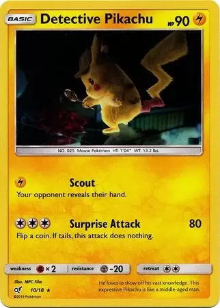 Detective Pikachu - Detective Pikachu Holo