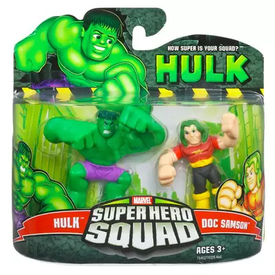 Marvel Super Hero Squad Action Figures - Hulk & Doc Samson