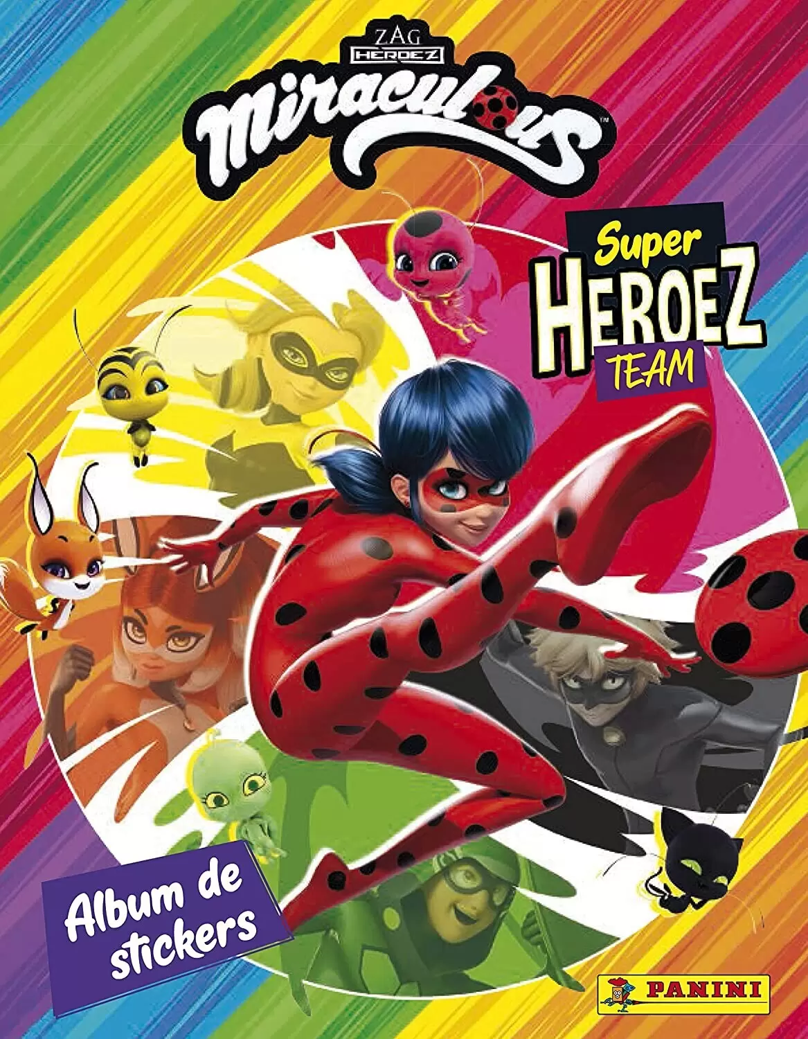 Panini Miraculous Ladybug Super Heroez Team 10 Tüten Sticker & Trading Cards
