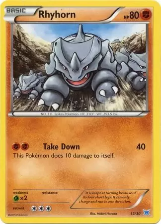 XY Trainer Kit - Latios Half Deck - Rhyhorn