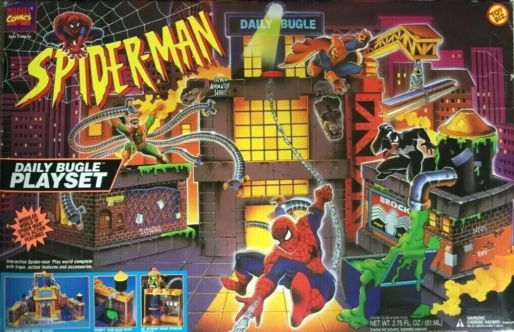 Spider-Man From The New Animated Series - Daily Bugle Playset