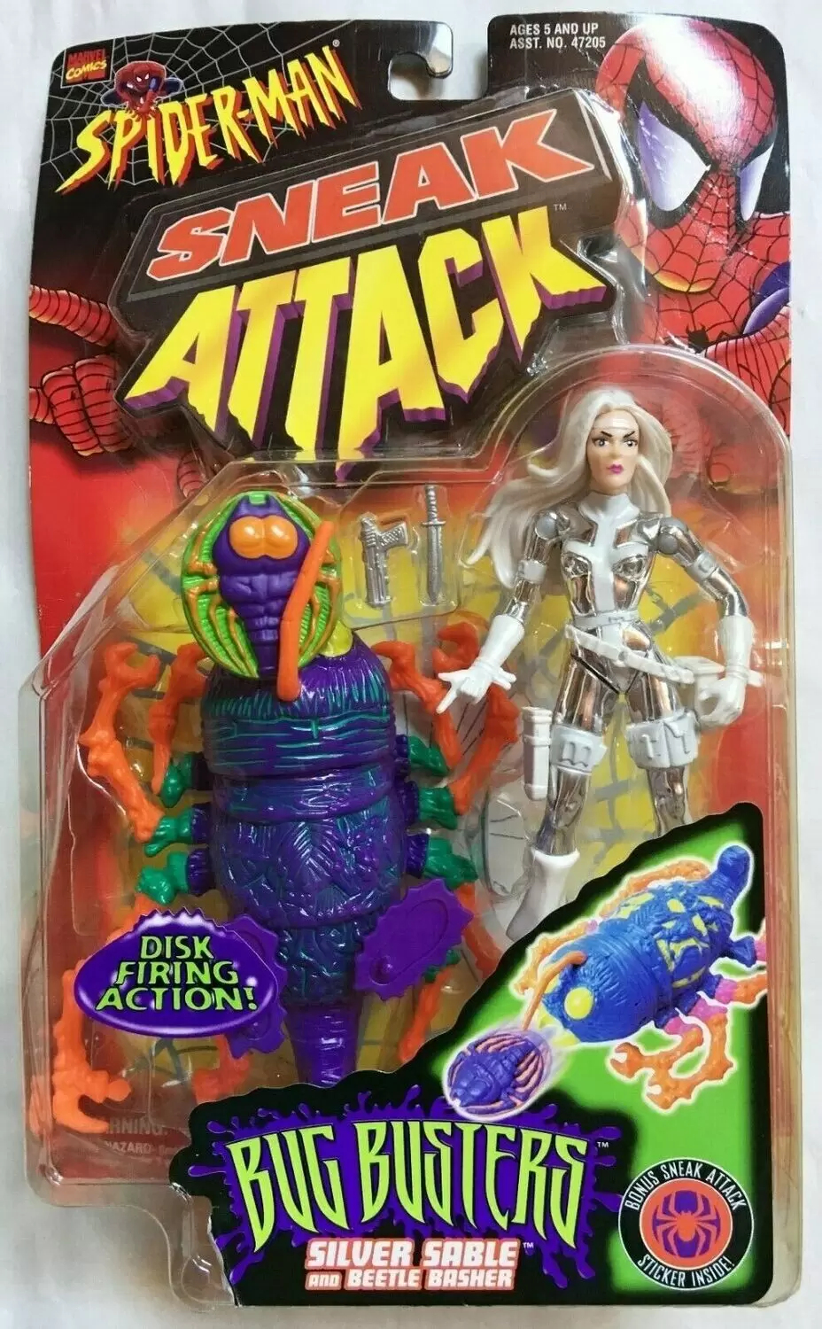 Spider-Man Sneak Attack - Sneak Attack - Bug Busters Silver Sable