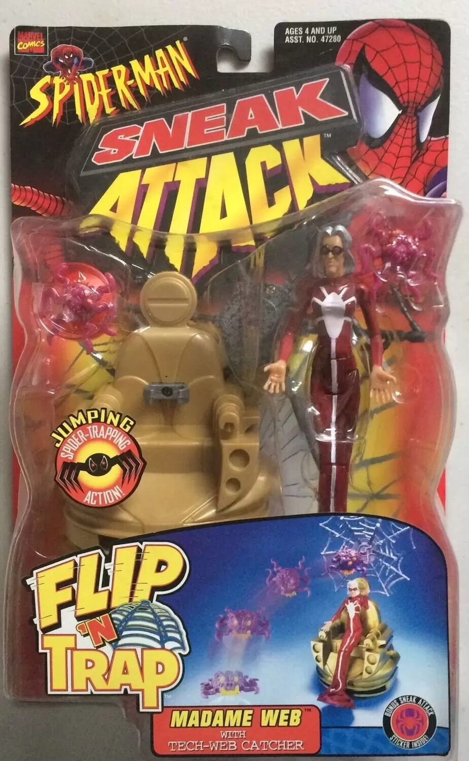 Spider-Man Sneak Attack - Sneak Attack - Flip\'N Trap Madame Web