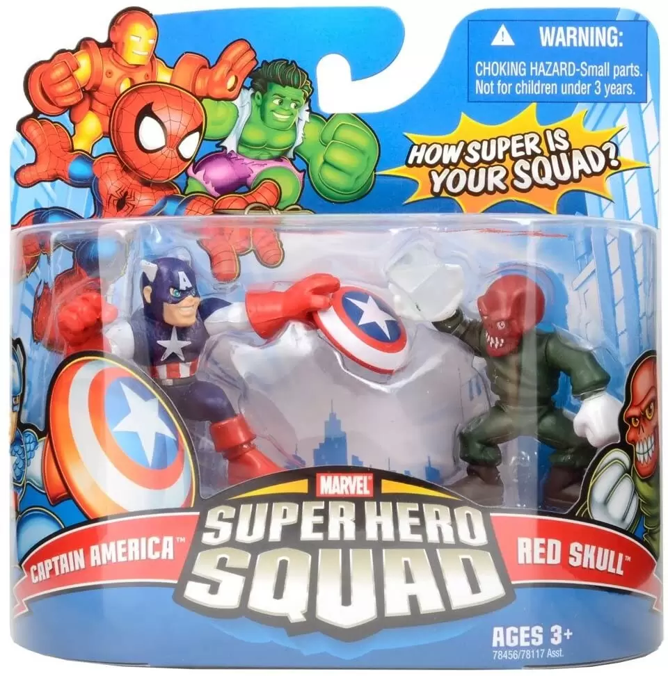 Marvel Super Hero Squad - Captain America & Red Skull