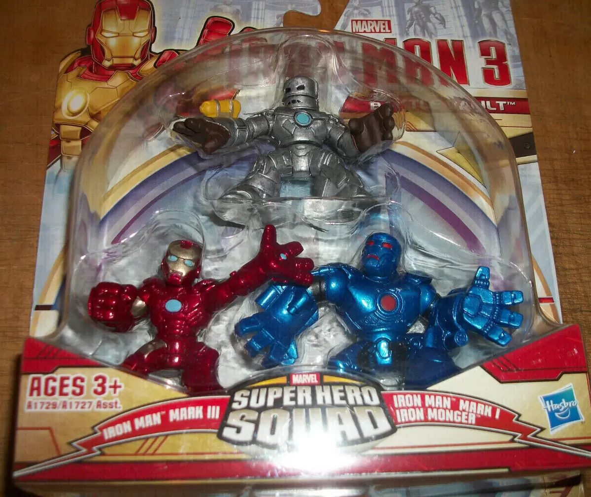Marvel Super Hero Squad Action Figures - Iron Man 3 - Battle Vault