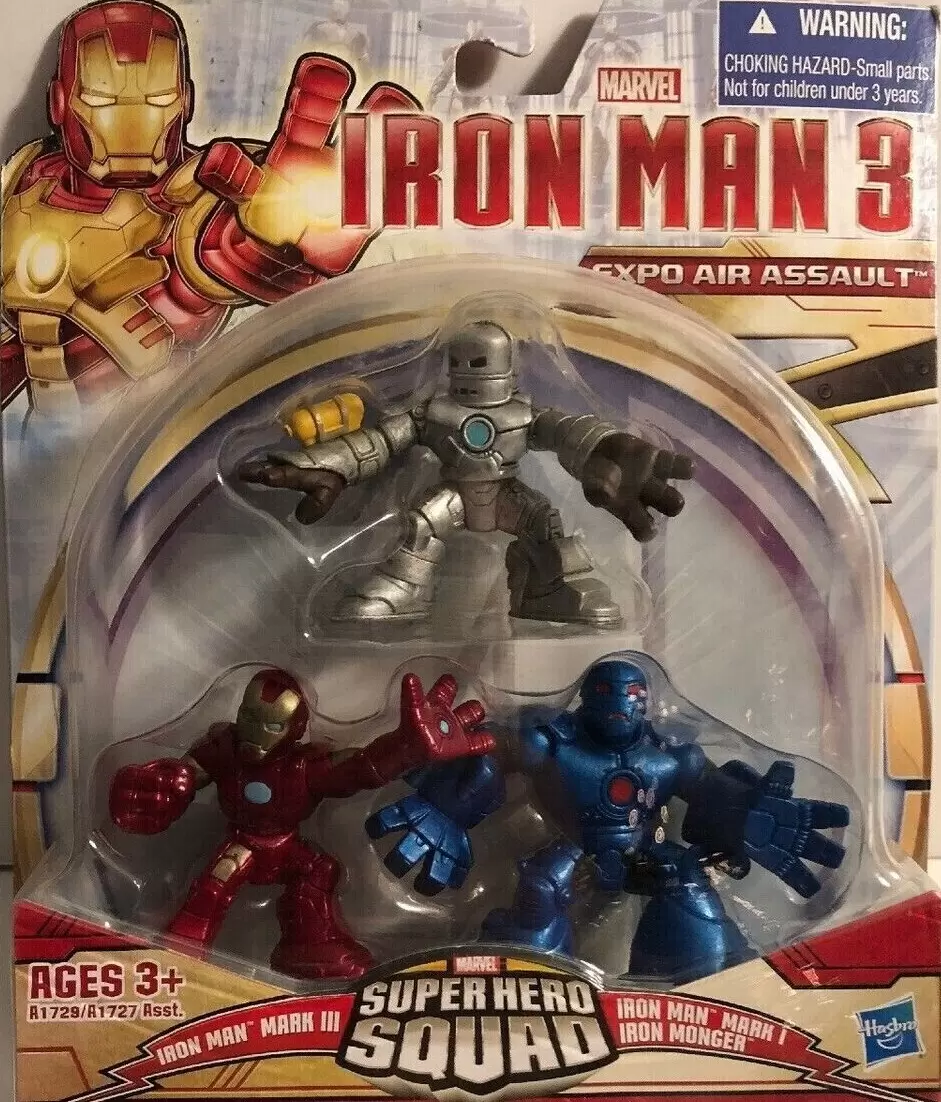 Marvel Super Hero Squad Action Figures - Iron Man 3 - Expo Air Assault