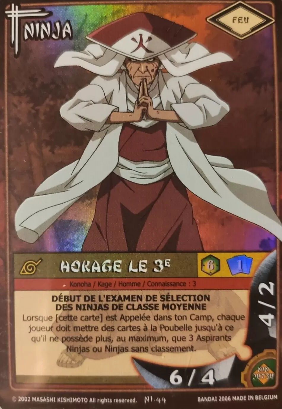 Cartes Naruto Série 01 - Hokage le 3e