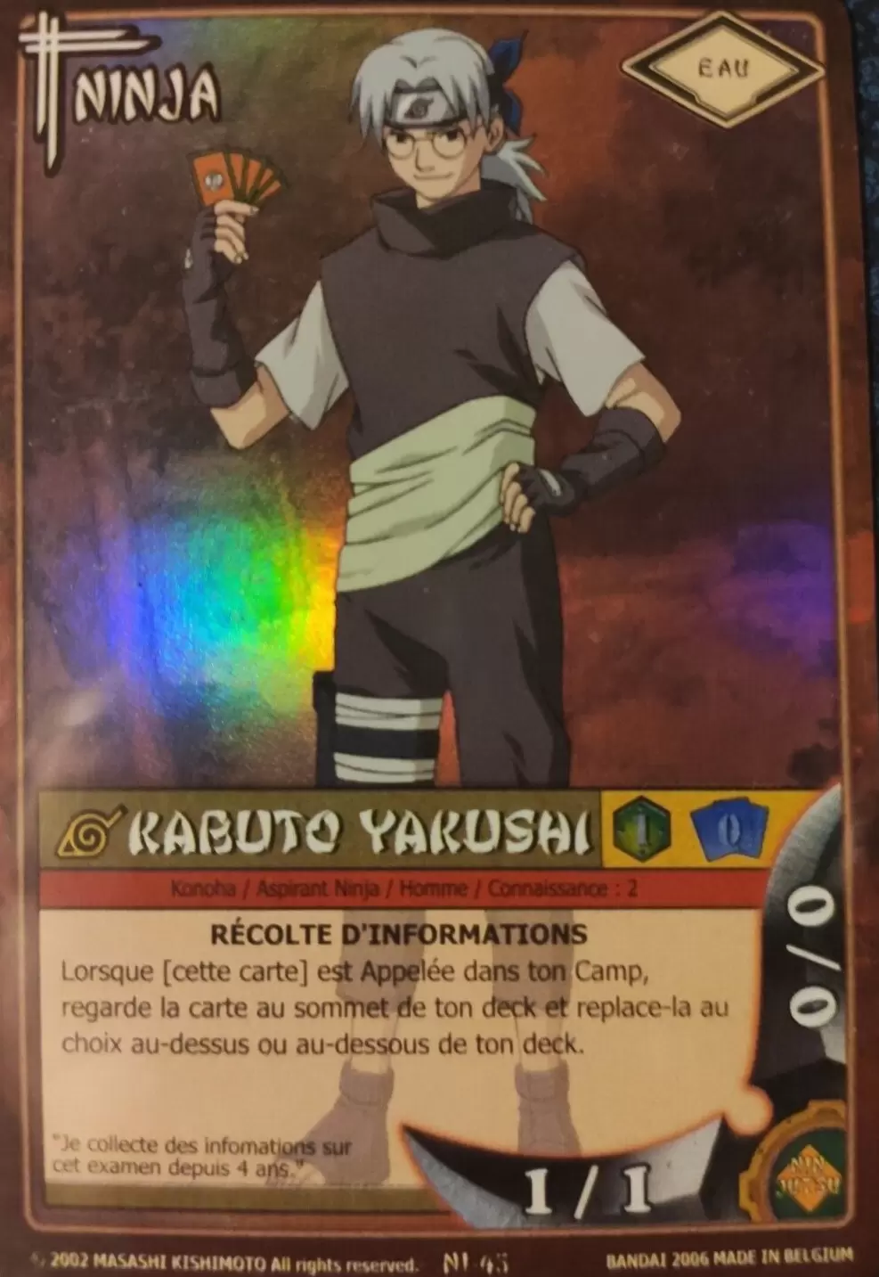 Cartes Naruto Série 01 - Kabuto Yakushi