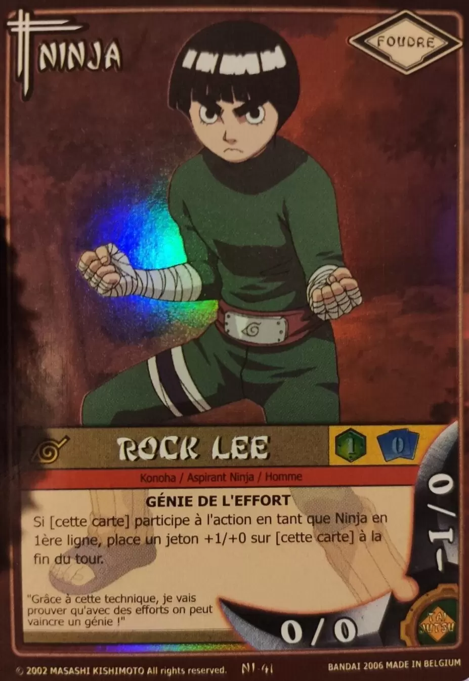 Cartes Naruto Série 01 - Rock Lee