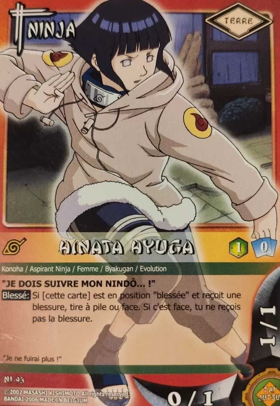 Cartes Naruto Série 02 - Hinata Hyuga