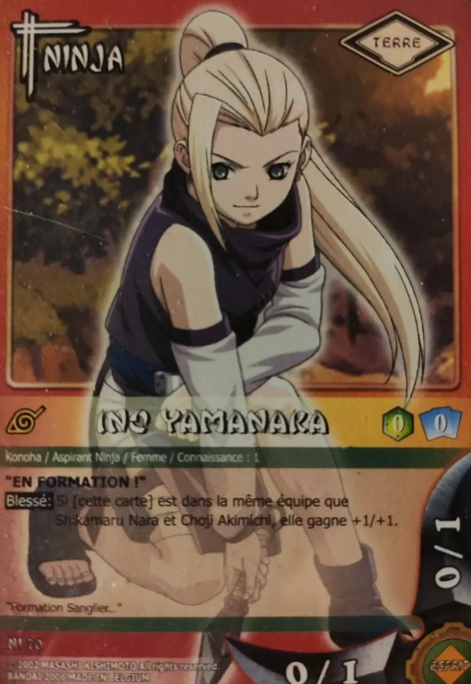Cartes Naruto Série 02 - Détruire Konoha - Ino Yamanaka