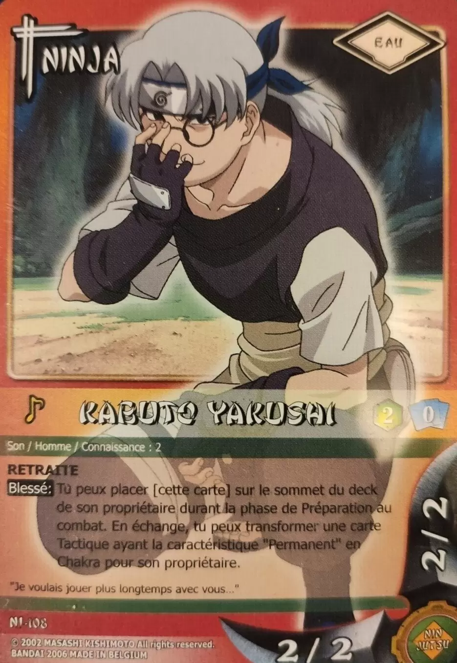 Cartes Naruto Série 02 - Kabuto Yakushi
