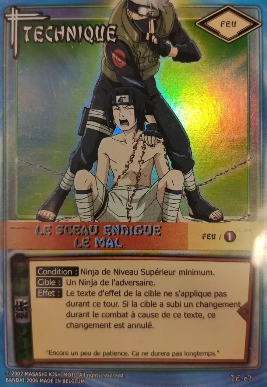 Cartes Naruto Série 02 - Le sceau endigue le mal