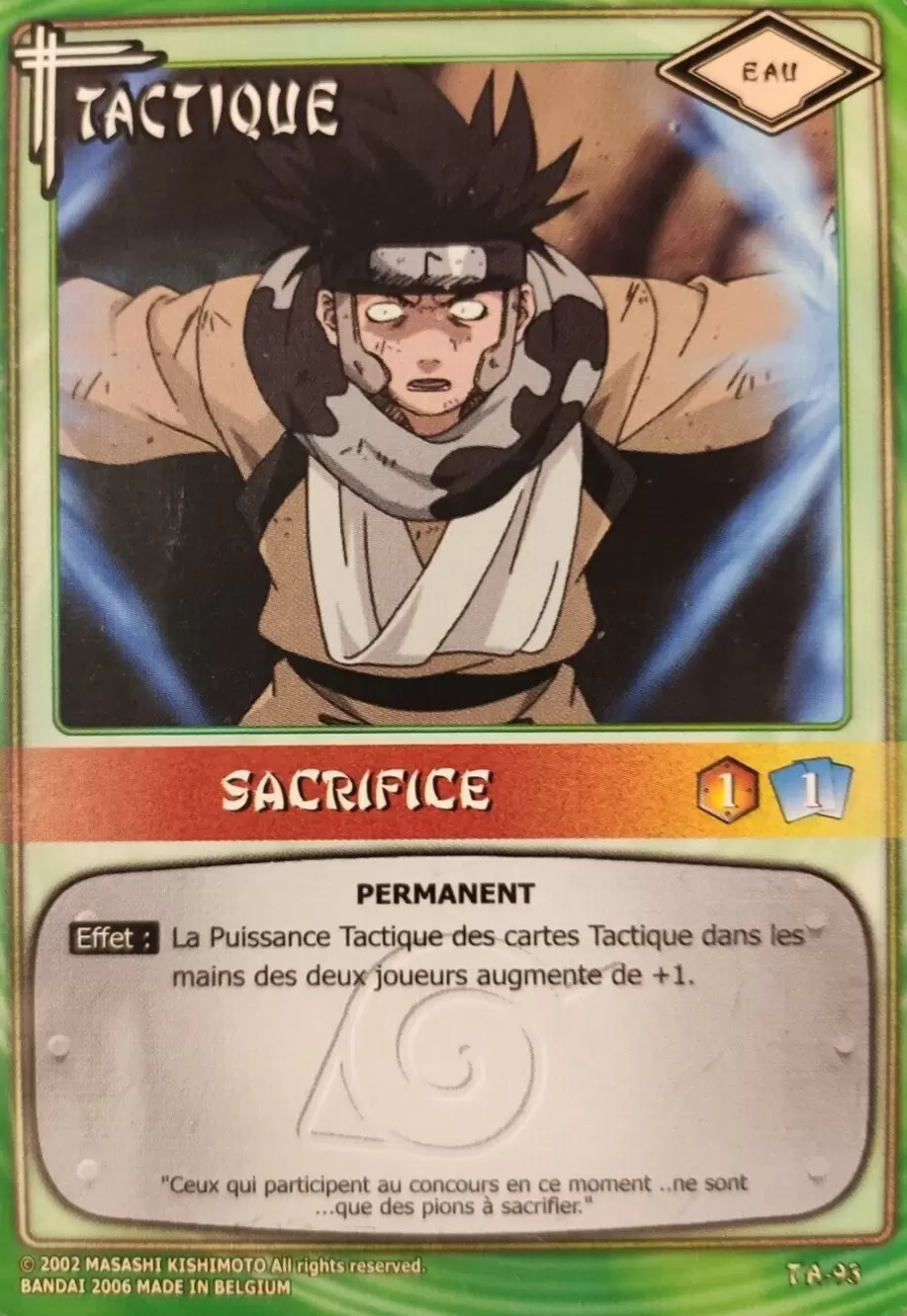 Cartes Naruto Série 02 - Sacrifice