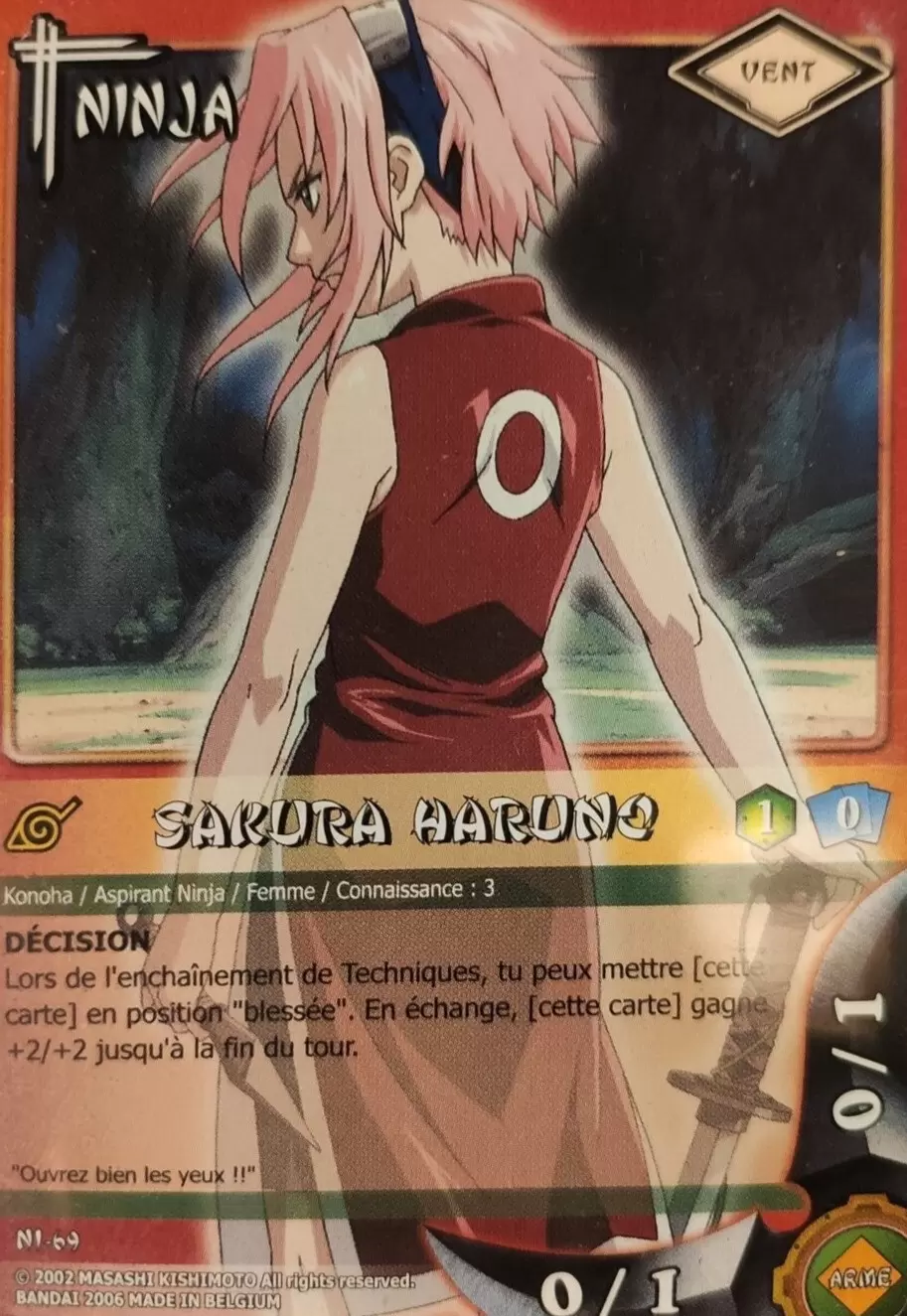 Cartes Naruto Série 02 - Sakura Haruno