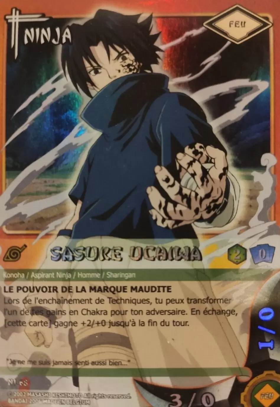 Cartes Naruto Série 02 - Sasuke Uchiwa