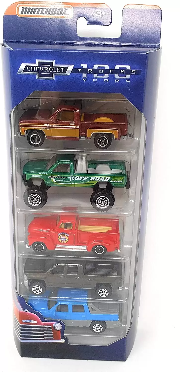 Matchbox - 100 Years Anniversary Chevrolet Trucks 5-Pack
