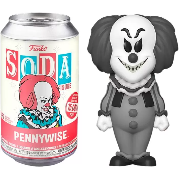 Vinyl Soda! - It 1990 - Pennywise Black and White