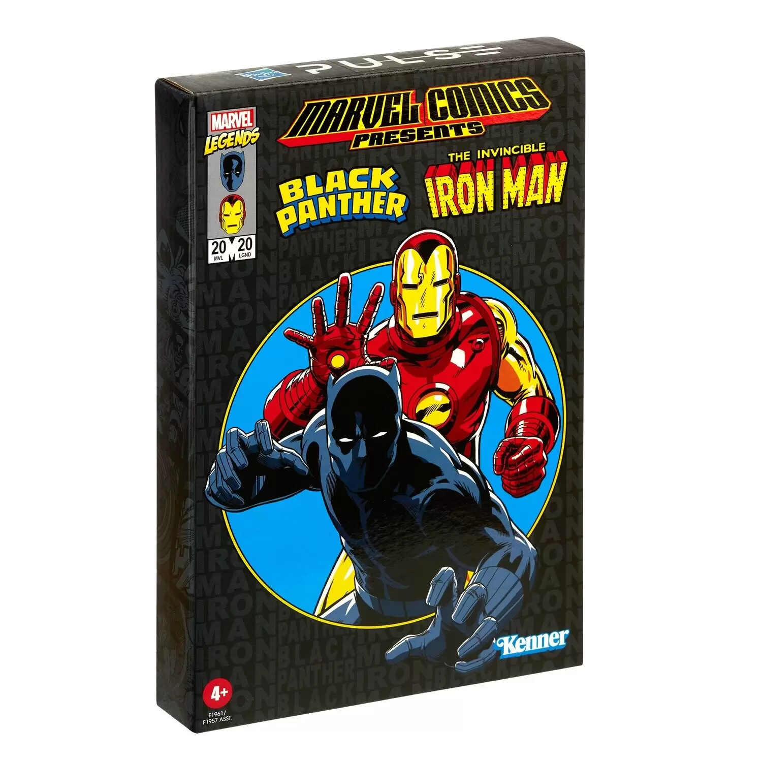 Marvel Legends RETRO 3.75 Collection - Metallic Iron Man & Black Panther