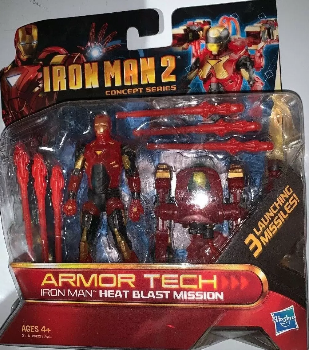 Iron Man 2 - Movie & Comic Series - Armor Tech Iron Man Heat Blast Mission