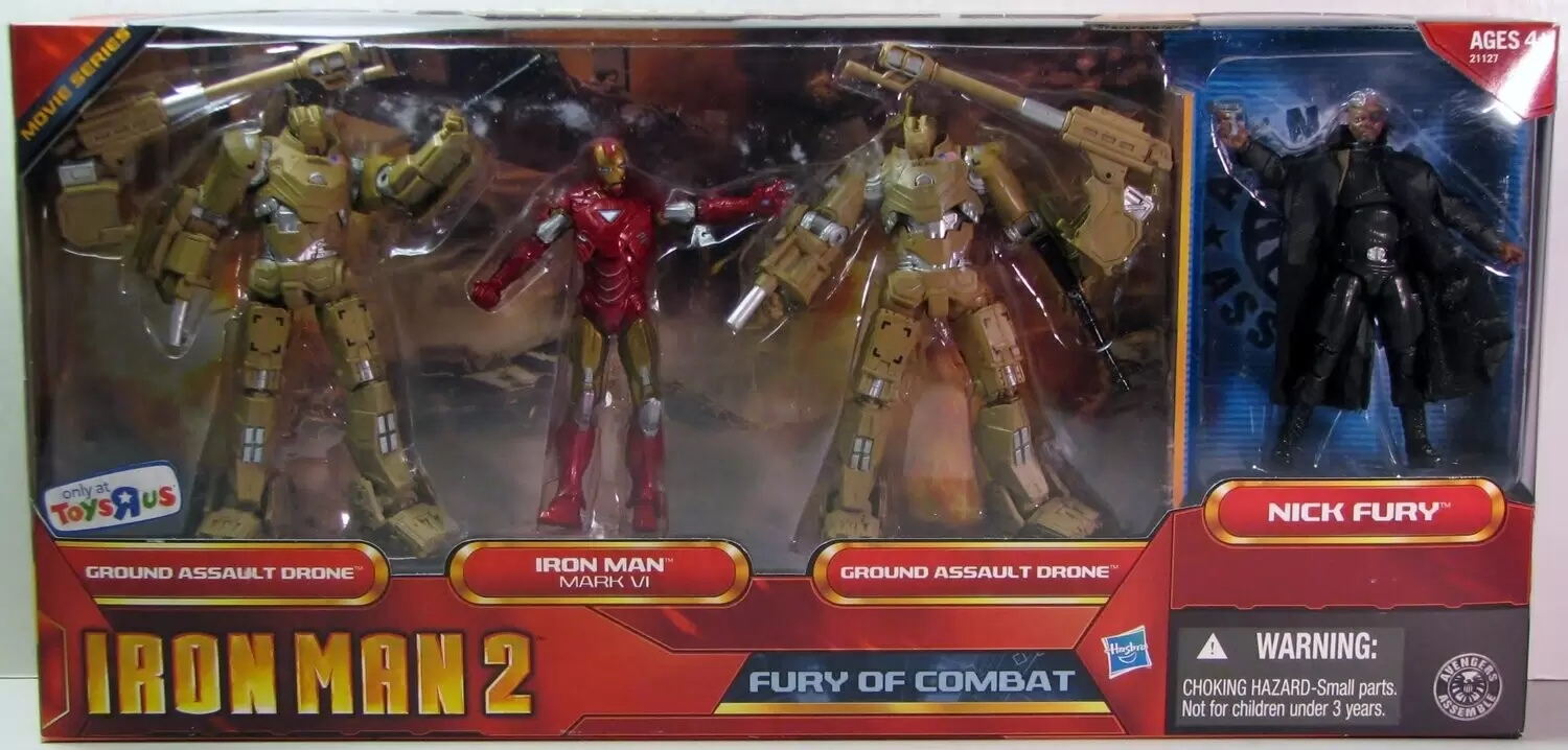Iron Man 2 - Movie & Comic Series - Fury of Combat 4 Pack