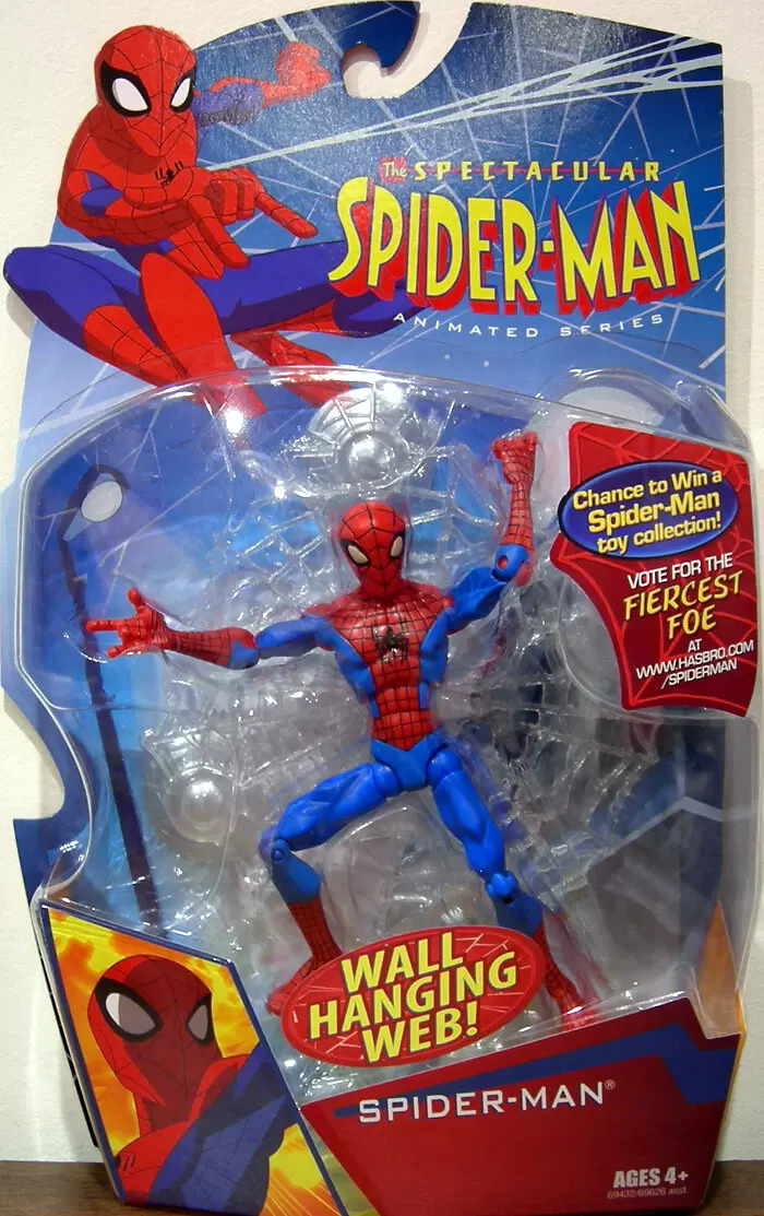 The Spectacular Spider-Man Action Figures - Spider-Man Wall Hanging Web