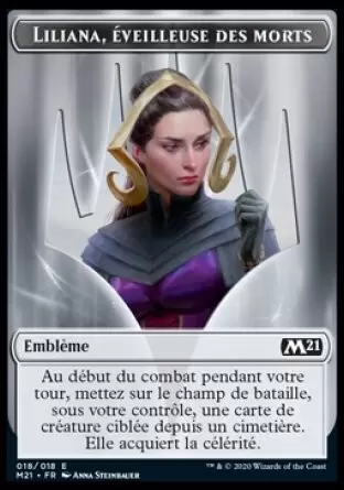 Core Set 2021 - Emblème Liliana, éveilleuse des morts
