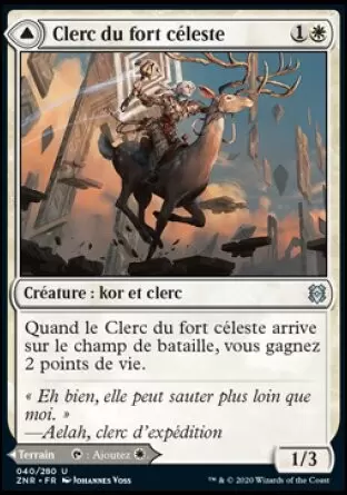 Renaissance de Zendikar - Clerc du fort céleste