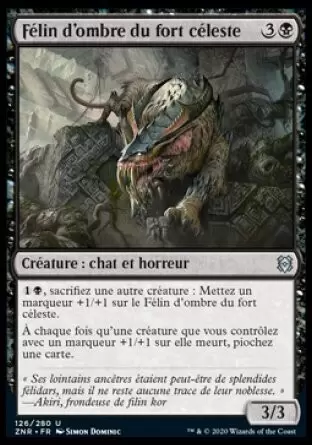 Renaissance de Zendikar - Félin d\'ombre du fort céleste