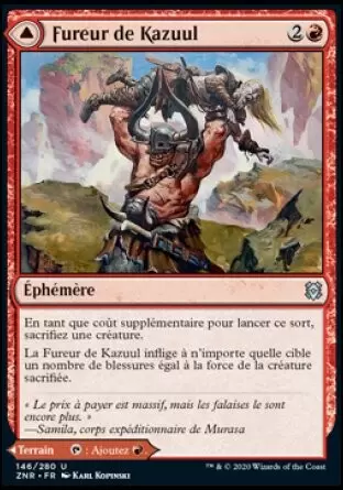 Renaissance de Zendikar - Fureur de Kazuul