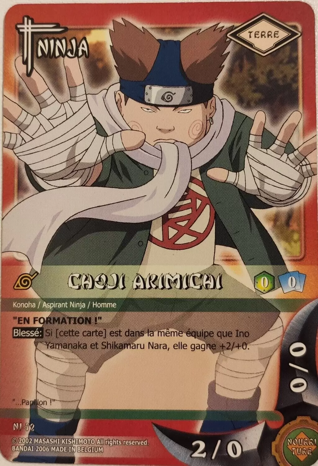 Cartes Naruto Série 02 - Choji Akimichi