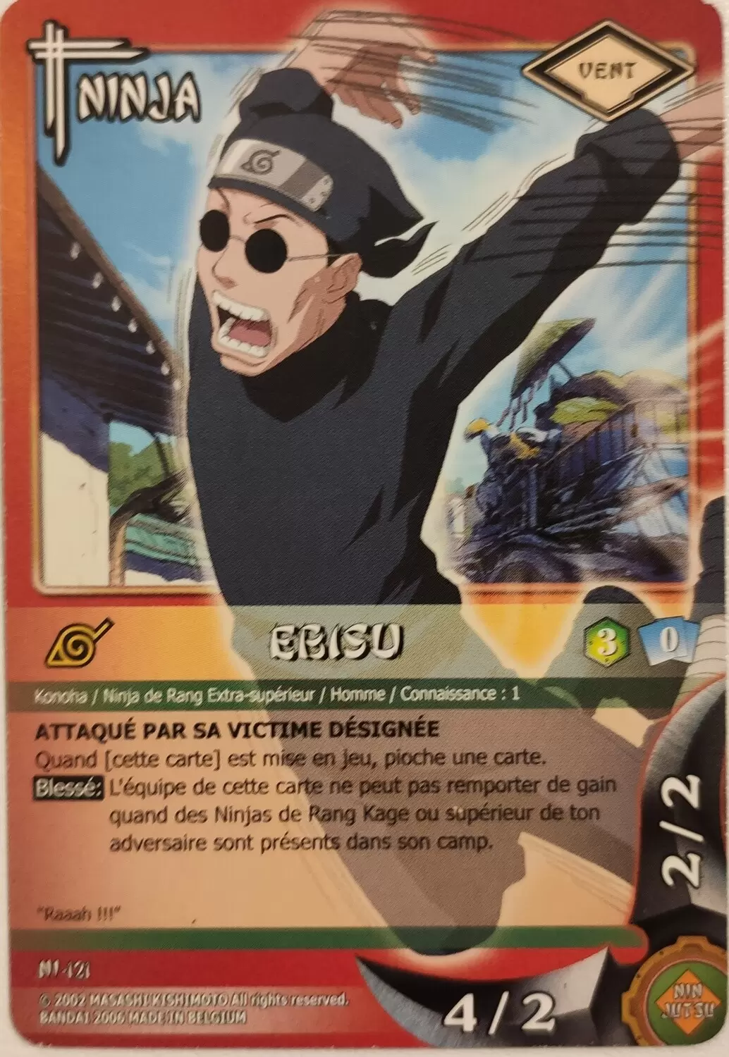 Cartes Naruto Série 03 - Puissances Cachées - Ebisu