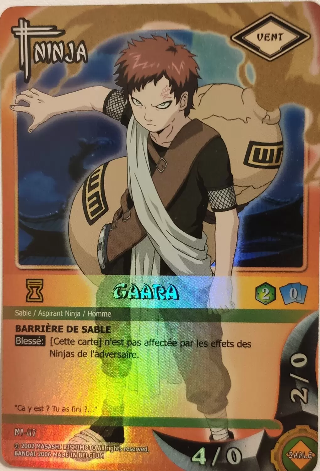 Cartes Naruto Série 03 - Gaara