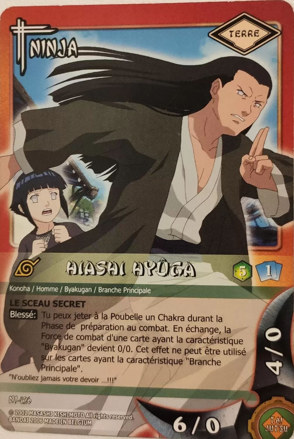Cartes Naruto Série 03 - Puissances Cachées - Hiashi Hyûga