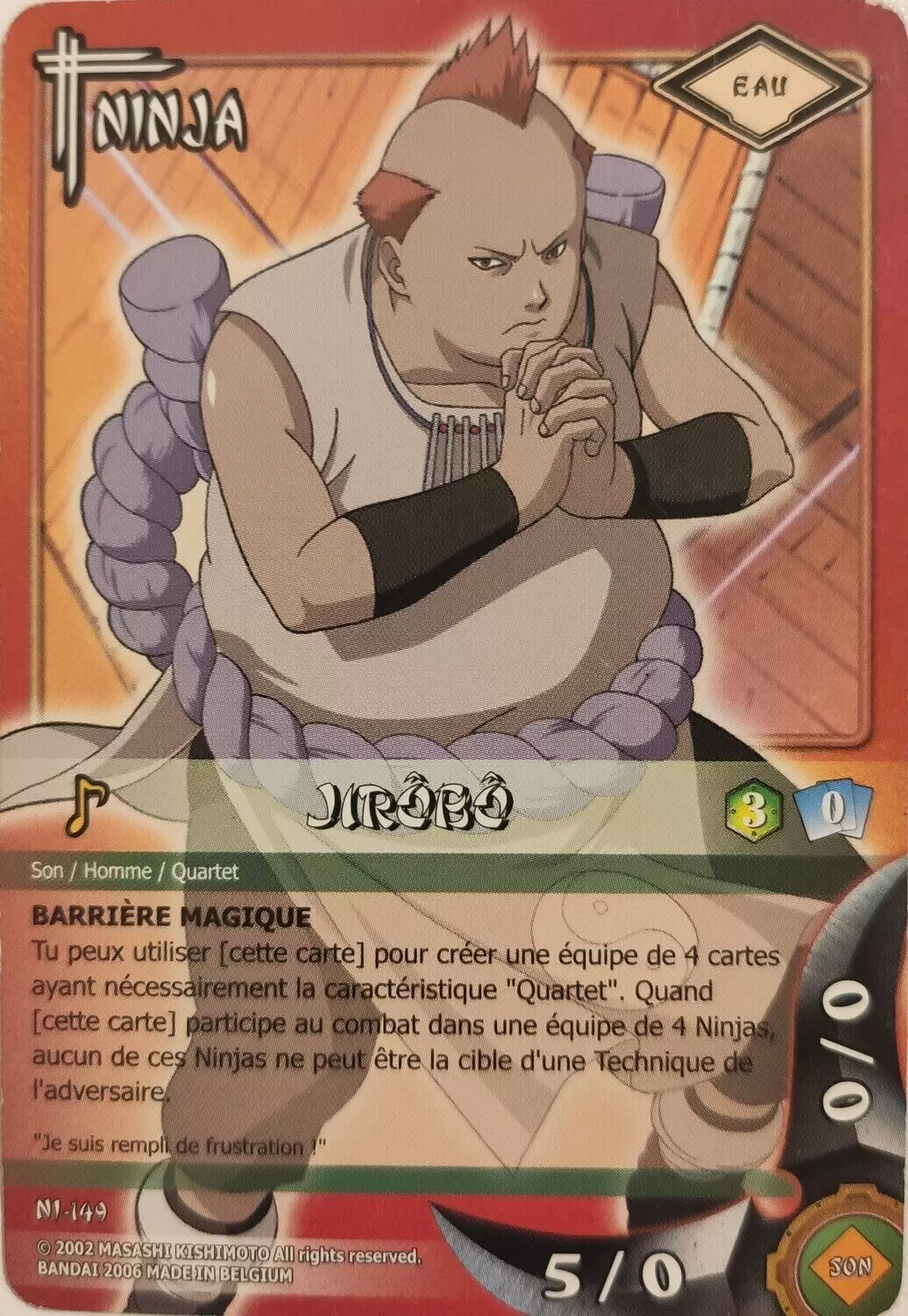 Cartes Naruto Série 03 - Puissances Cachées - Jirôbô