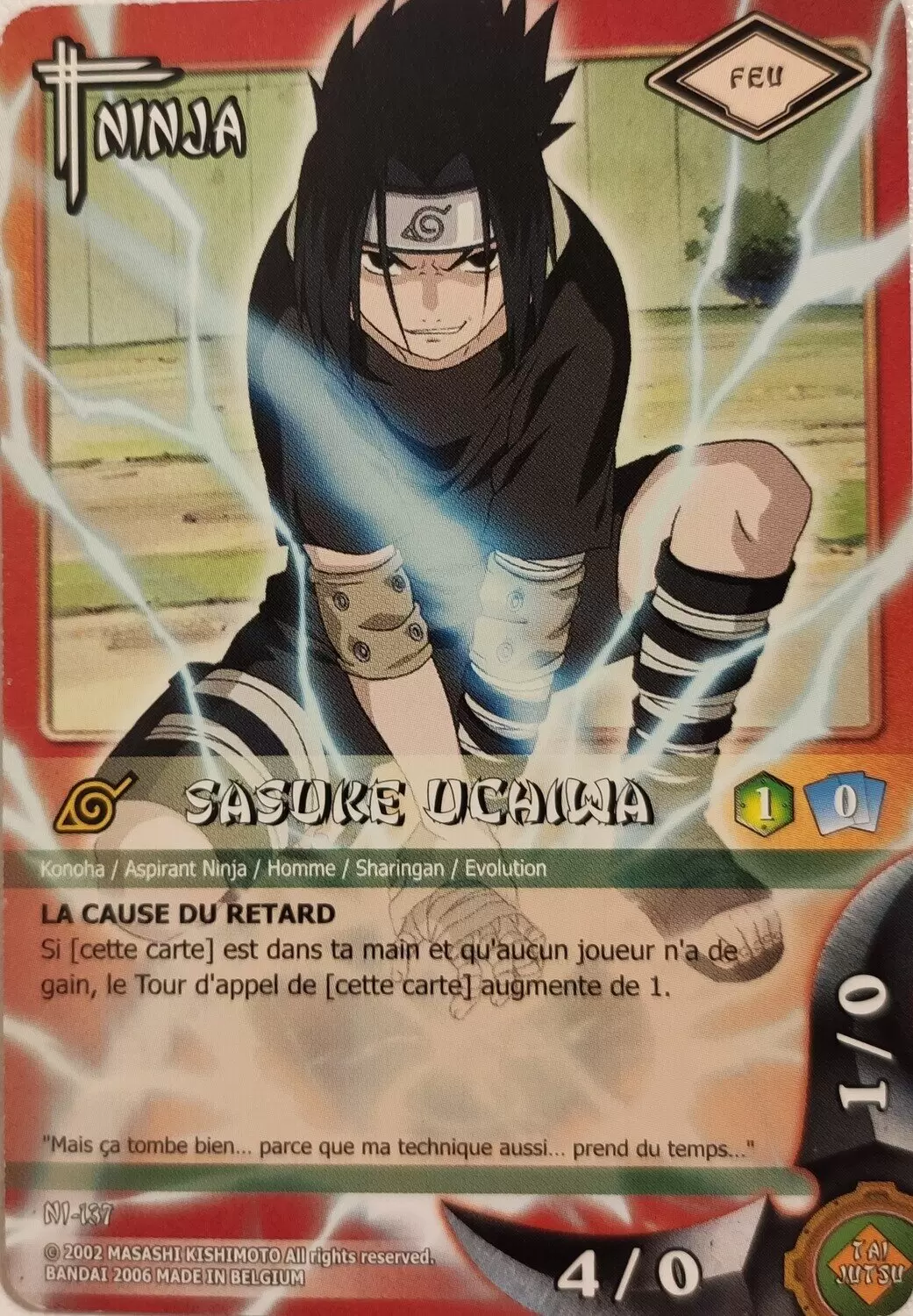 Cartes Naruto Série 03 - Puissances Cachées - Sasuke Uchiwa
