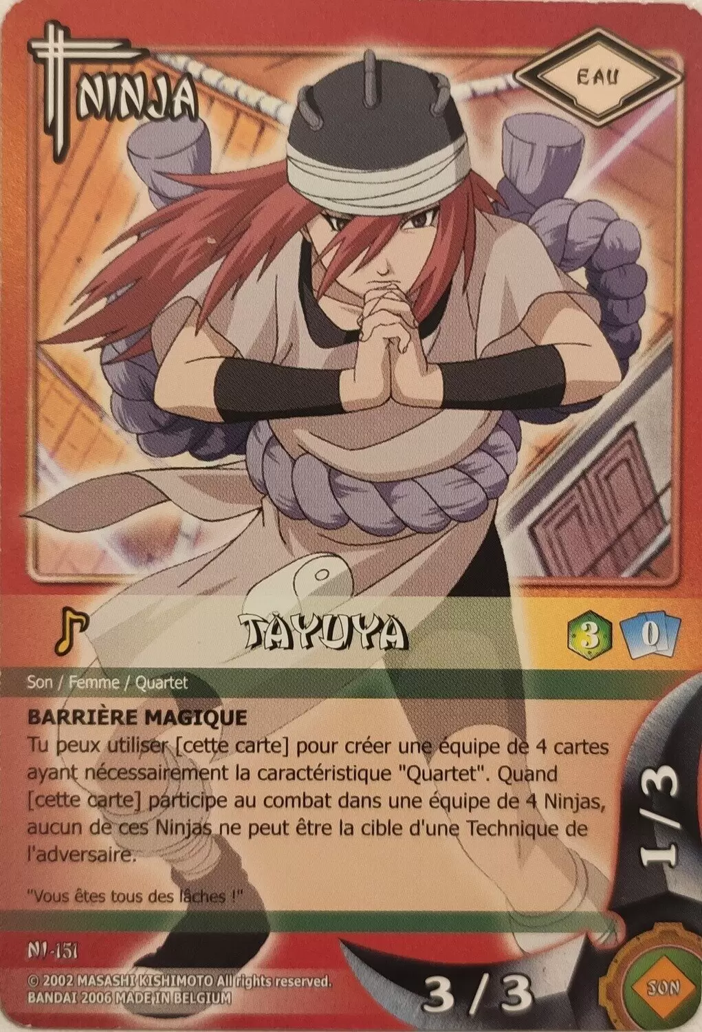 Cartes Naruto Série 03 - Tayuya