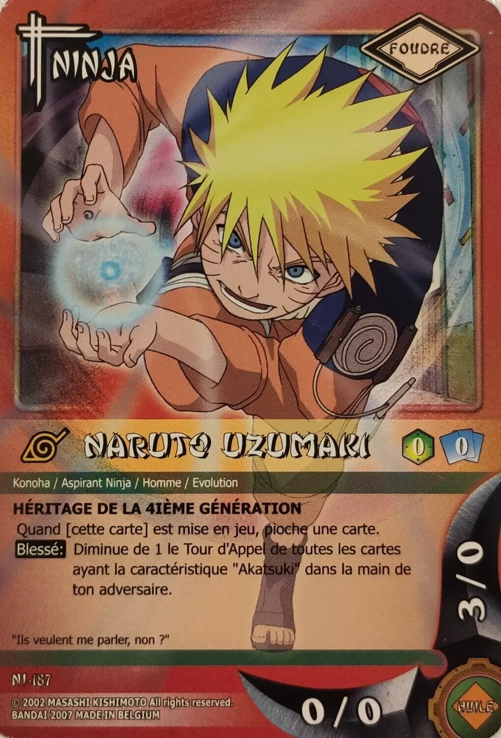 Cartes Naruto Série 04 - Naruto Uzumaki