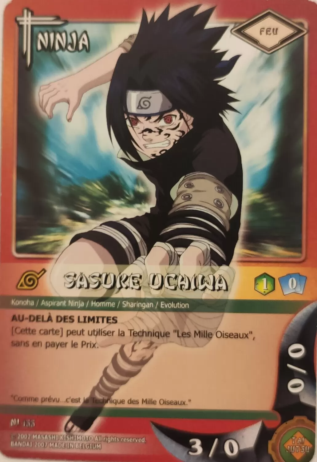 Cartes Naruto Série 04 - Sasuke Uchiwa