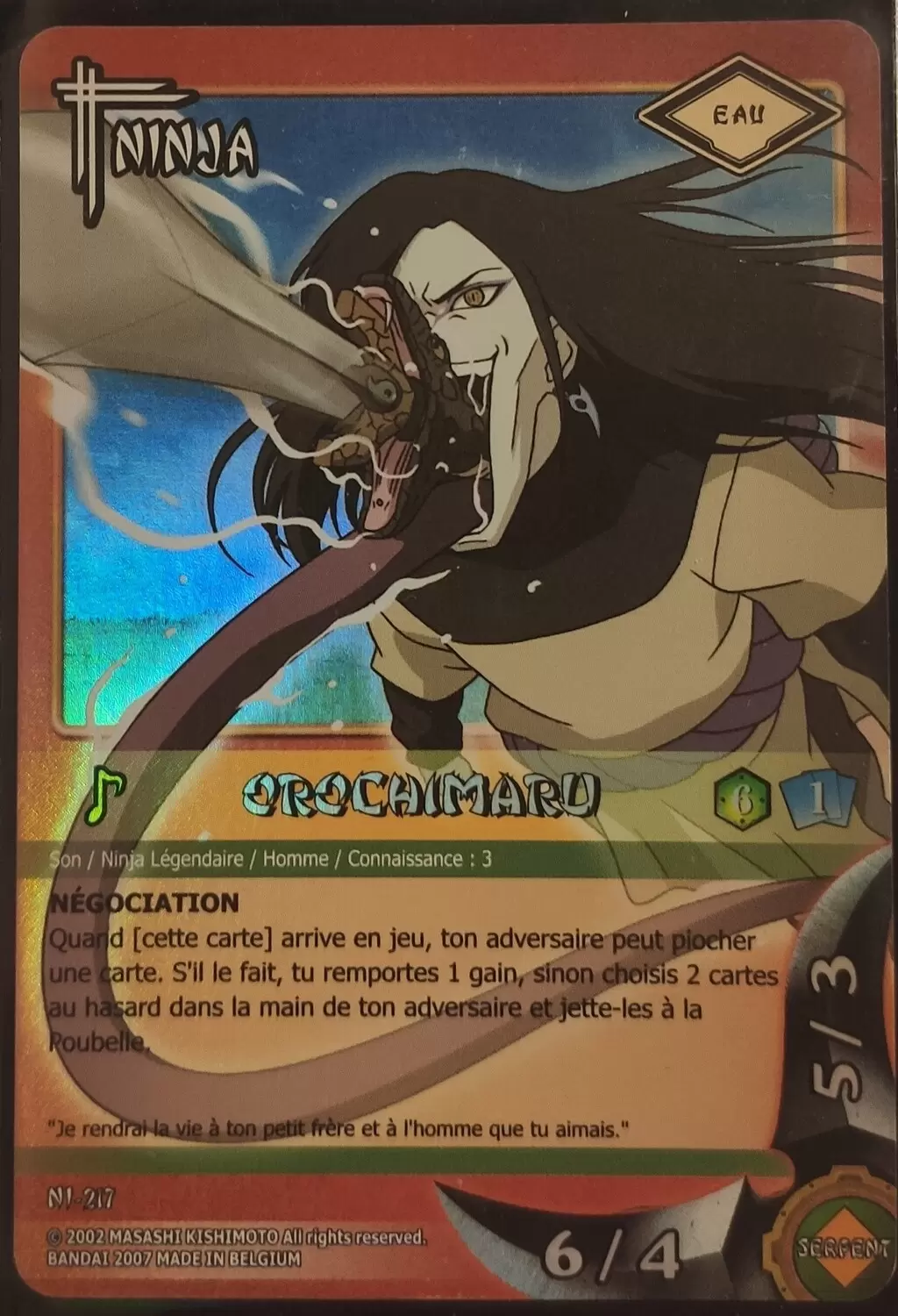 Cartes Naruto Série 05 - Orochimaru
