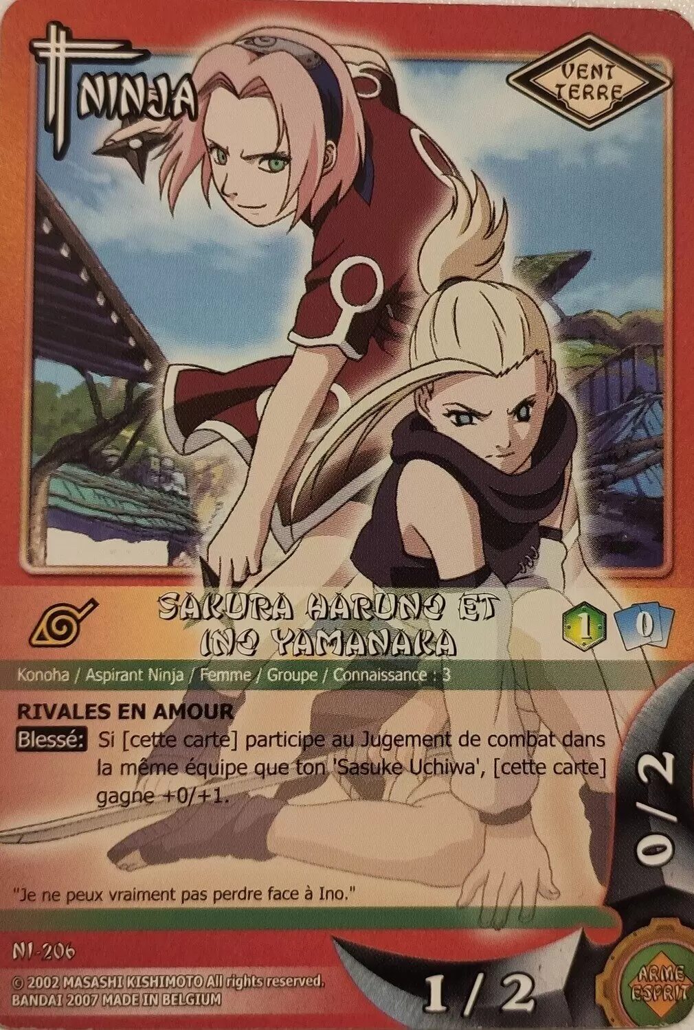 Cartes Naruto Série 05 - Sakura Haruno et Ino Yamanada