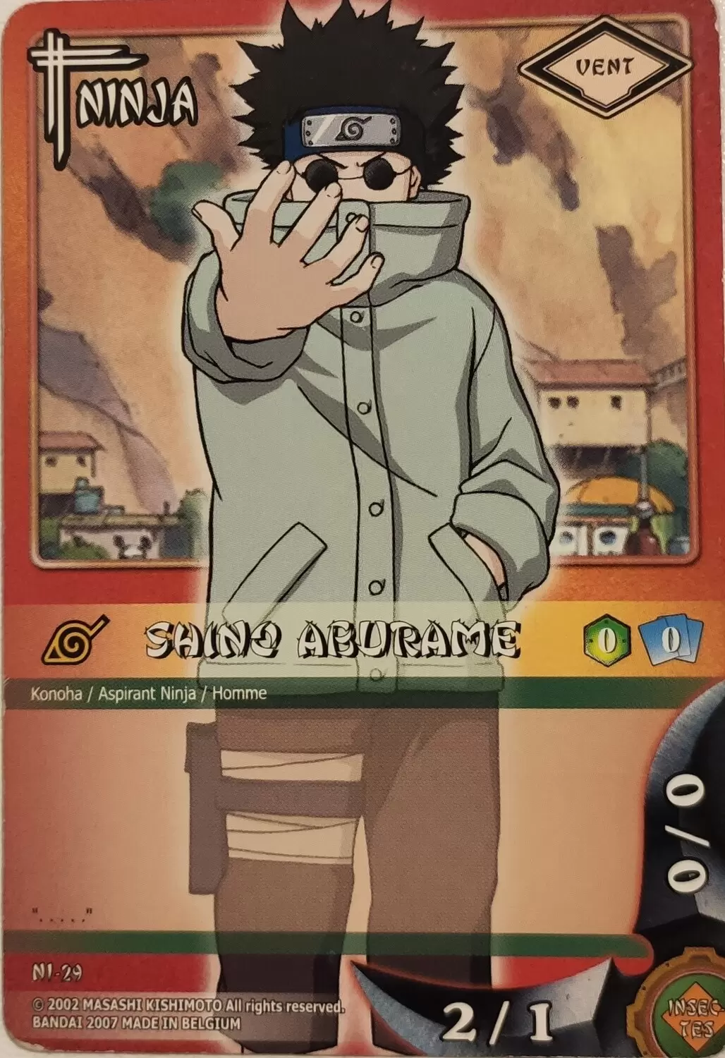 Cartes Naruto Série 05 - Un Nouveau Départ - Shino Aburame