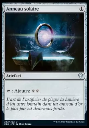 Commander 2020 - Anneau solaire