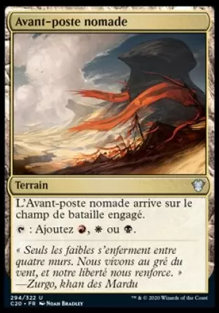 Commander 2020 - Avant-poste nomade